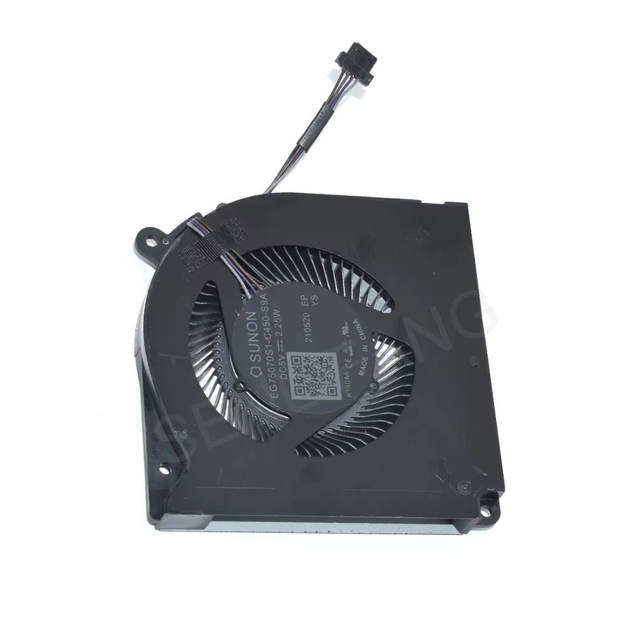 SUNON CPU-Lüfter Laptop-Kühler in Schwarz, DC5V 2,25 W, Modelle EG50060S1-C380-S9A und EG75070S1-C450-S9A - Bild 2