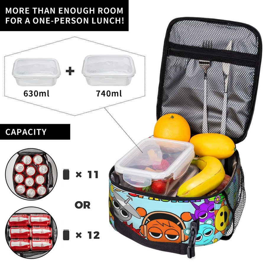 Bandai S-Sprunkies Musikspiel, isolierte Lunchtasche, Thermo-Lunchbox - Bild 4