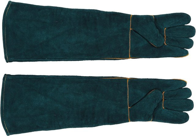mfySpace Anti-Biss Handschuhe für Tierhandling und Hundetraining, kratzfeste Handschuhe für Reptilien und Schlangen, Farbe: Grün, Breite: 120 cm, Tiefe: 60 cm, Höhe: 0,3 cm - Bild 1