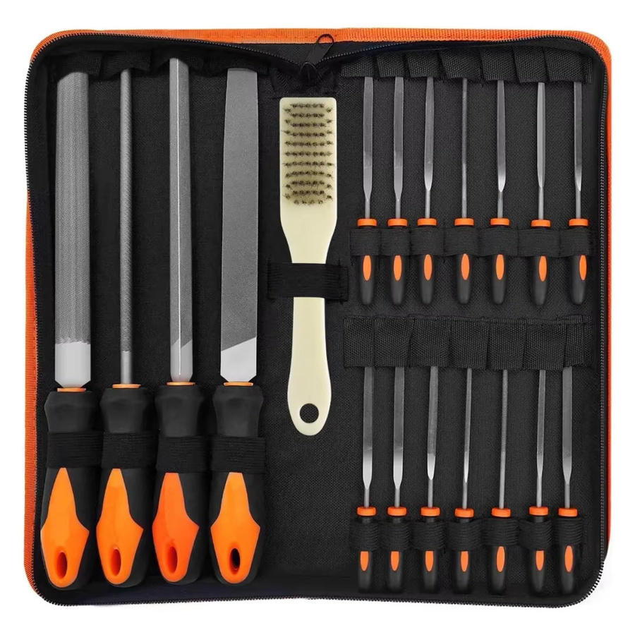 WOZOBUY 19-teiliges Metallfeilen-Set aus legiertem Stahl mit Präzisions-Holzgriffen in Multicolour - Bild 5