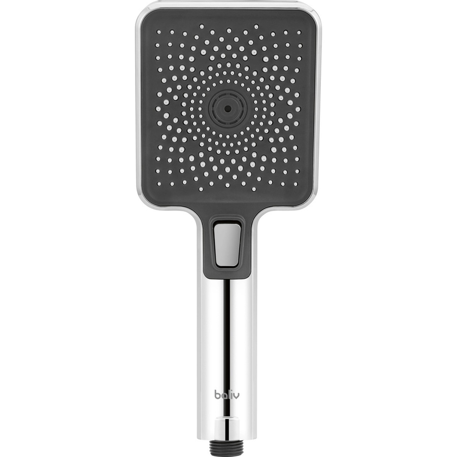 baliv Wassersparende Handbrause HBR-105.410 Eckig in Anthrazit verchromt - Bild 2