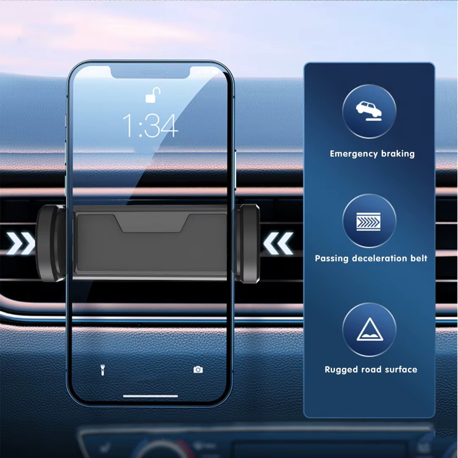 SUNKANDI Universelle Auto-Lüftungs-Telefonhalterung in Schwarz, kompatibel mit iPhone 16, 15, 14, 13, 12, Mini 11 und anderen Smartphones - Bild 3
