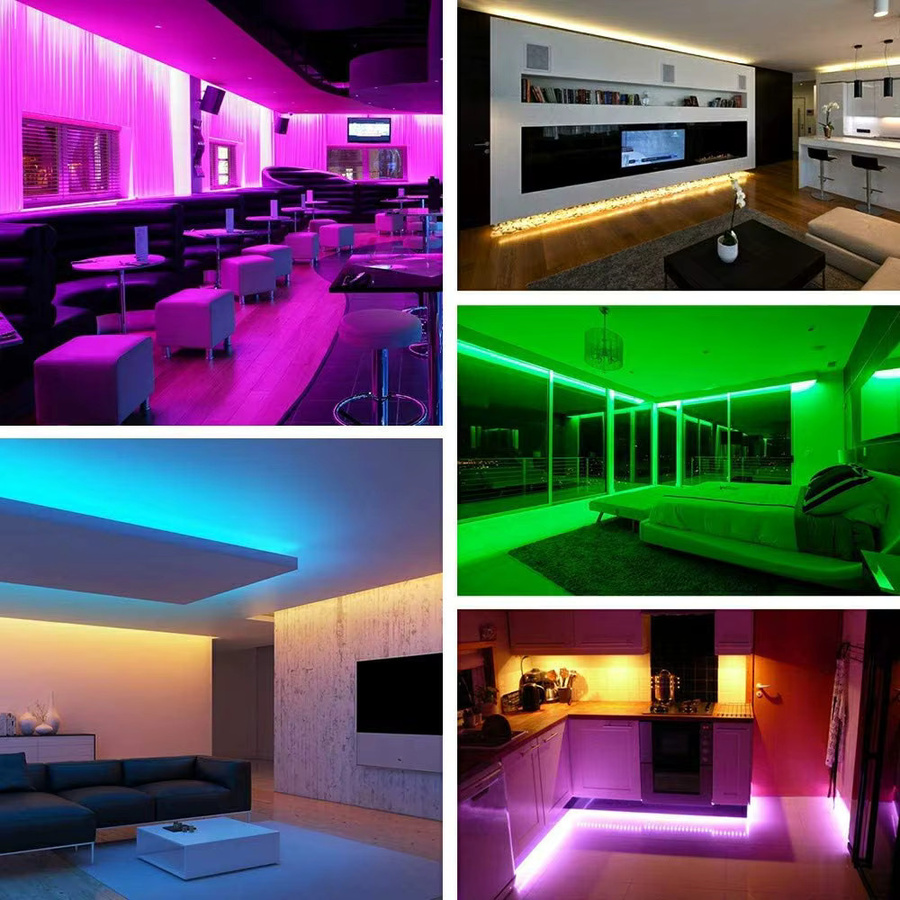 XUNATA Flexible LED-Streifenlampe IP65 Wasserdicht DC 5V USB Neonstreifen mit 120 LEDs/m für DIY Home Decor in Rot, Blau, Rosa, Weiß und Eisblau - Bild 4