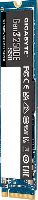 Gigabyte Gen3 2500E NVMe M.2 SSD 500 GB PCIe 3.0 x4 M.2 2280 - Bild 2