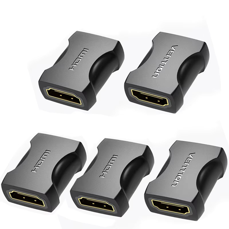 Vention HDMI-Verlängerungsadapter HDMI-Buchse-zu-Buchse-Verbinder 4K 2.0 in Schwarz für Monitor, PC und TV - Bild 4