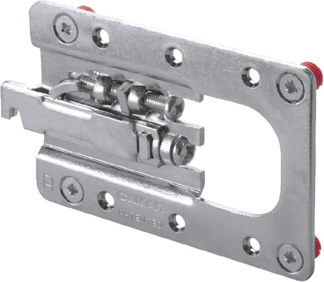 Camar Unterschrankaufhänger 807-Xl Rv Rechts für flache und tiefe Hängeschränke mit Schubkasten, verzinkter Stahl, Silber - Bild 1