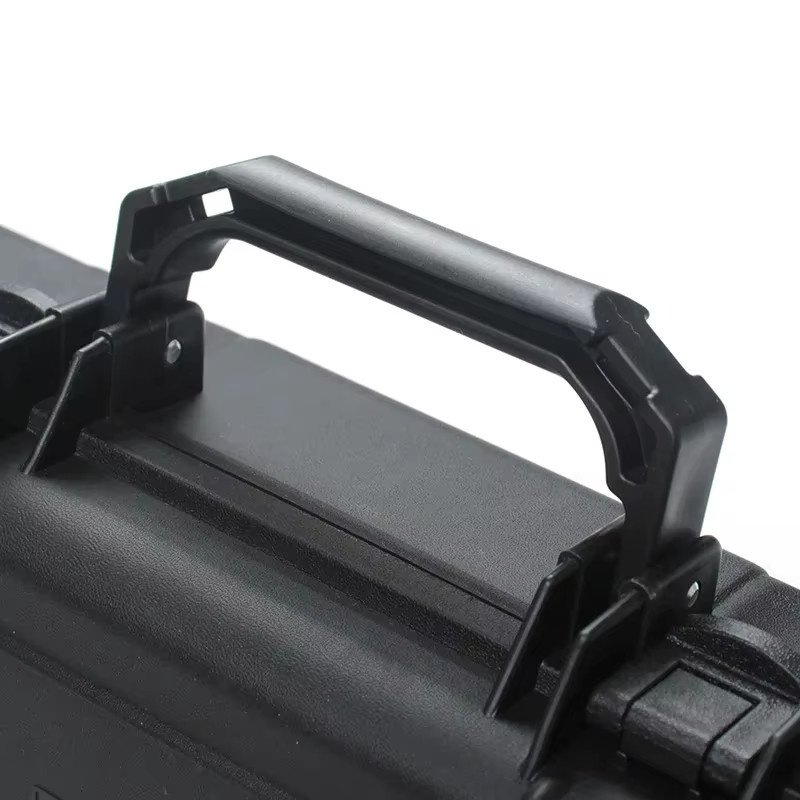 Wasserdichte Hartschalen-Tragetasche in Schwarz als stoßfeste Sicherheitsbox mit Schwamm zur Aufbewahrung von Instrumenten und Werkzeugen - Bild 5