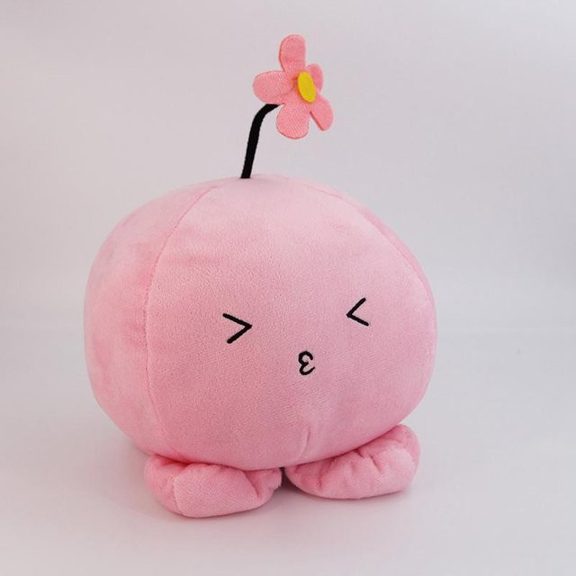 Yiran toy Rosa Oktopus Plüschtier, Blumen-Oktopus Anhänger, 20cm - Bild 1