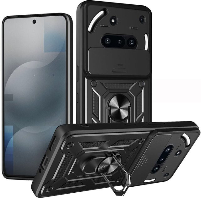Techsuit CamShield Schutzhülle für Nothing Phone (3a) in Schwarz - Bild 1