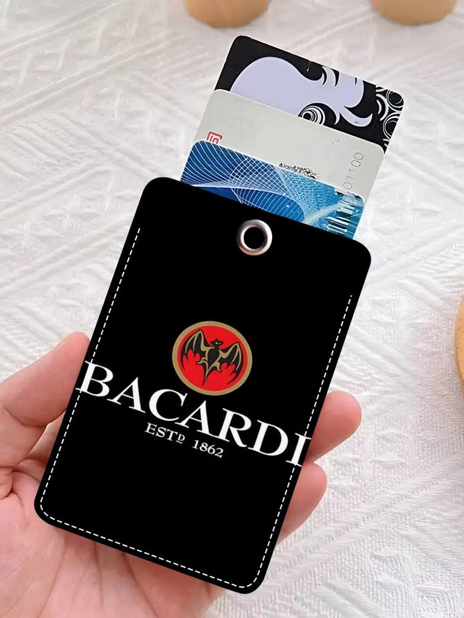 Schlüsselanhänger Leder, Kartenhalter, B-Bacardi Rum Vampir-Fledermaus - Bild 7