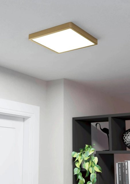 Eglo LED Aufbauleuchte Fueva 5 eckig in Messing-Weiß mit 20,5 W - Bild 1