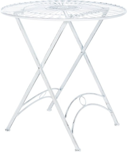 CLP Bistrotisch Tegal aus Eisen in antiken Stil, runder Metalltisch für Garten und Terrasse - Bild 1