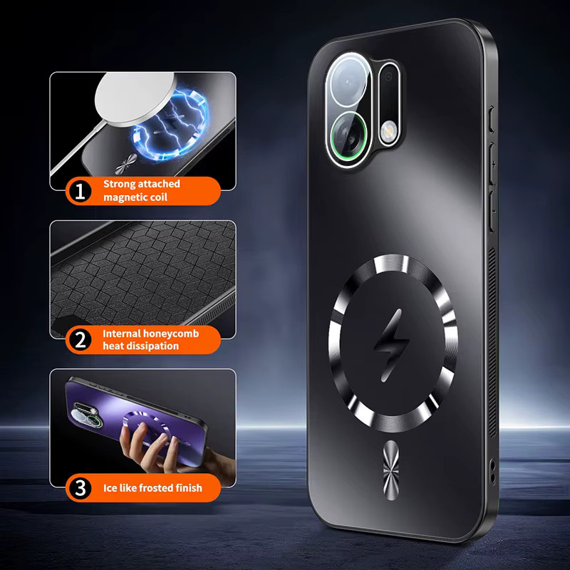 Magnetische Hard Shell Schutzhülle für OPPO K13 Turbo Pro und OPPO K13 Turbo in Blau mit AG Matte Oberfläche und Stoßfestem Design - Bild 3