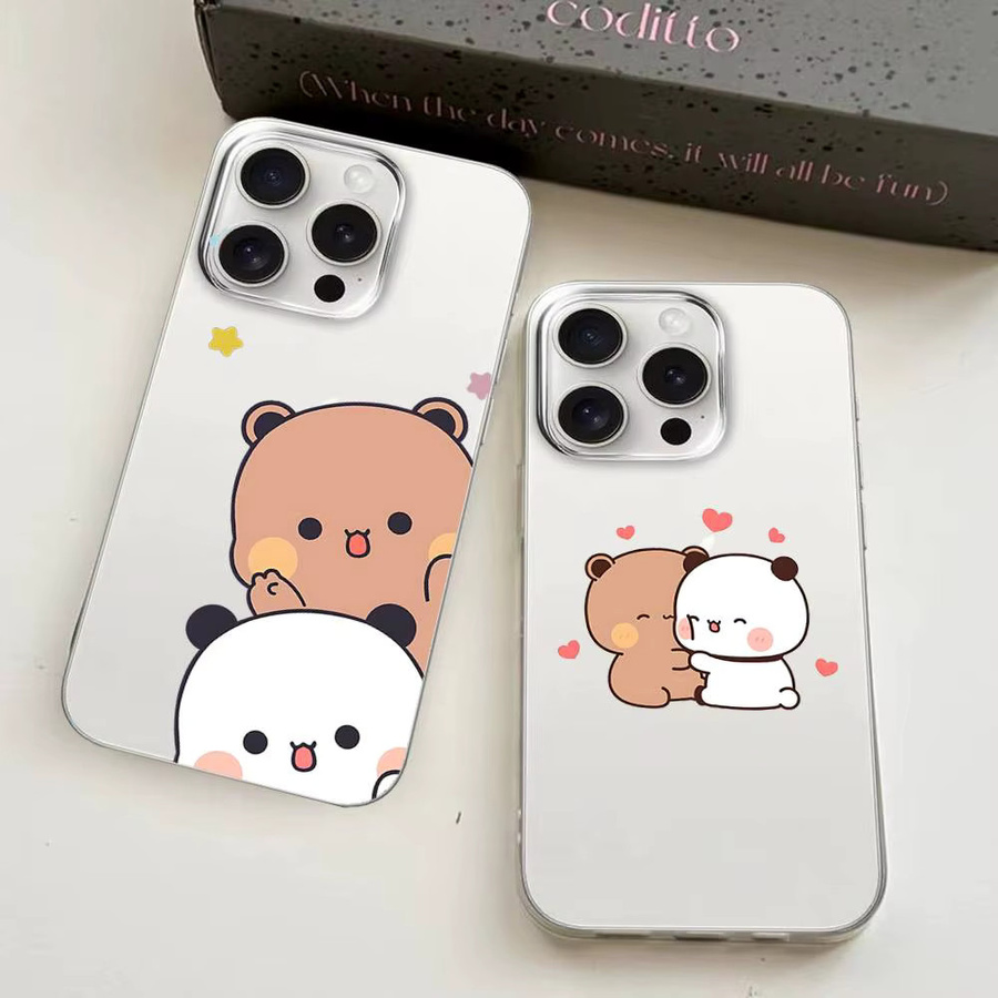 B-bubududu Handyhülle für iPhone 17 16 15 14 13 12 11 Pro Max Plus mit transparenter Rückseite - Bild 2