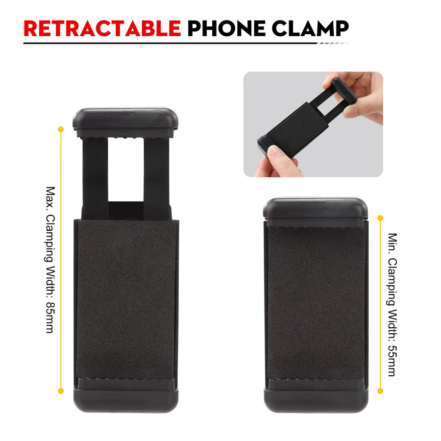 Datyson Teleskop-Telefonadapter Smartphone-Halterung für 60 mm Sucherfernrohrbasis zur Astronomiefotografie - Bild 5