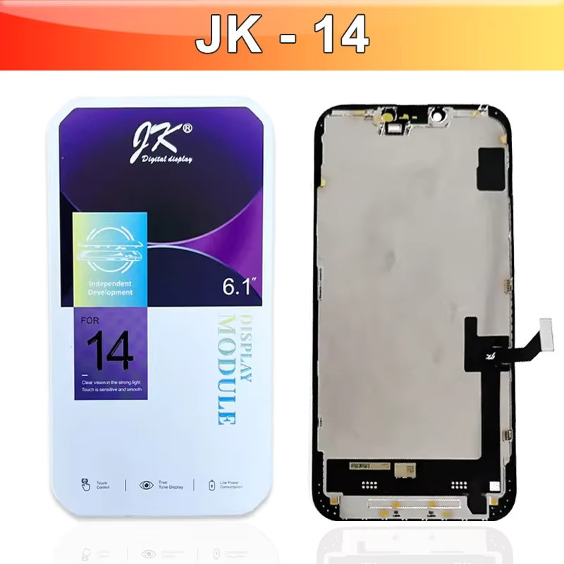 JK OLED Ersatz LCD Display mit Touchscreen Digitizer Baugruppe für iPhone 14 in Schwarz (Modelle A2882, A2649, A2881, A2884) - Bild 6
