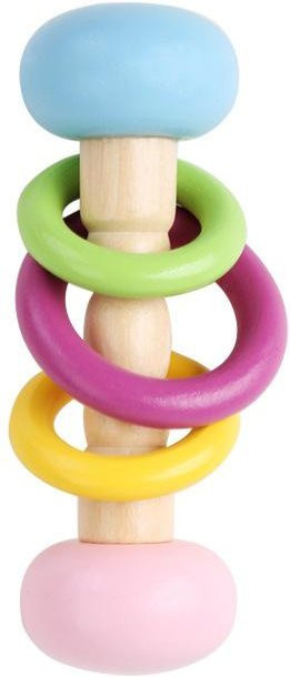 Holzrassel, Musikinstrument, Greifspielzeug, 4-teiliges Set, ab 0 Jahre - Bild 1