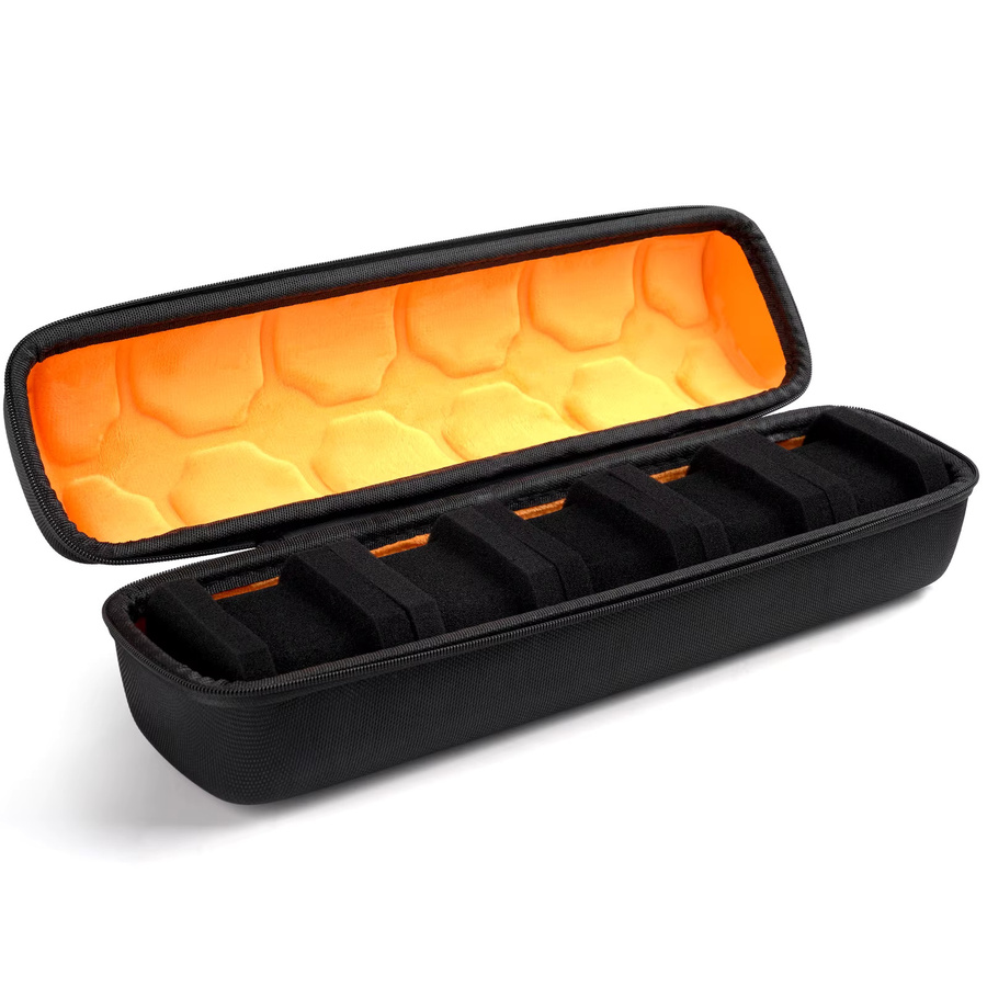 HUOAED Uhren-Aufbewahrungsbox, 5 Fächer, Schwarz, Unisex - Bild 3