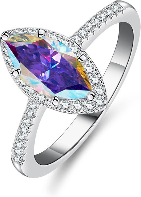 BIJOX STORY Ring 925 Silber, Moissanit, Vintage, Unisex - Bild 1