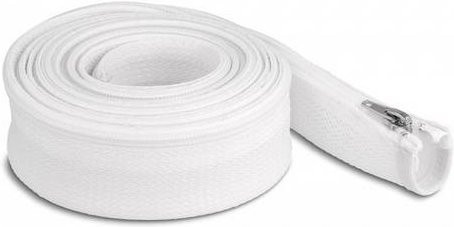 Delock Geflechtschlauch aus Polyester in Weiß, Länge: 3 m, Durchmesser: 35 mm - Bild 1