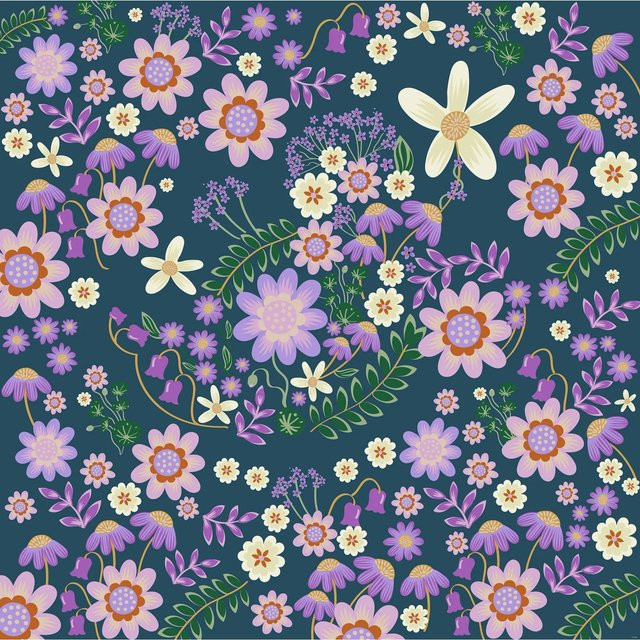 Komar Vlies Fototapete Disney Minnie Mouse Gardening Club Blau - Bild 1