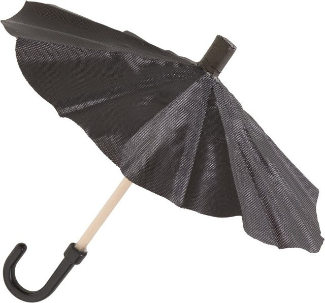 HobbyFun Miniatur Regenschirm, Schwarz, Kunststoff, Zubehör - Bild 1