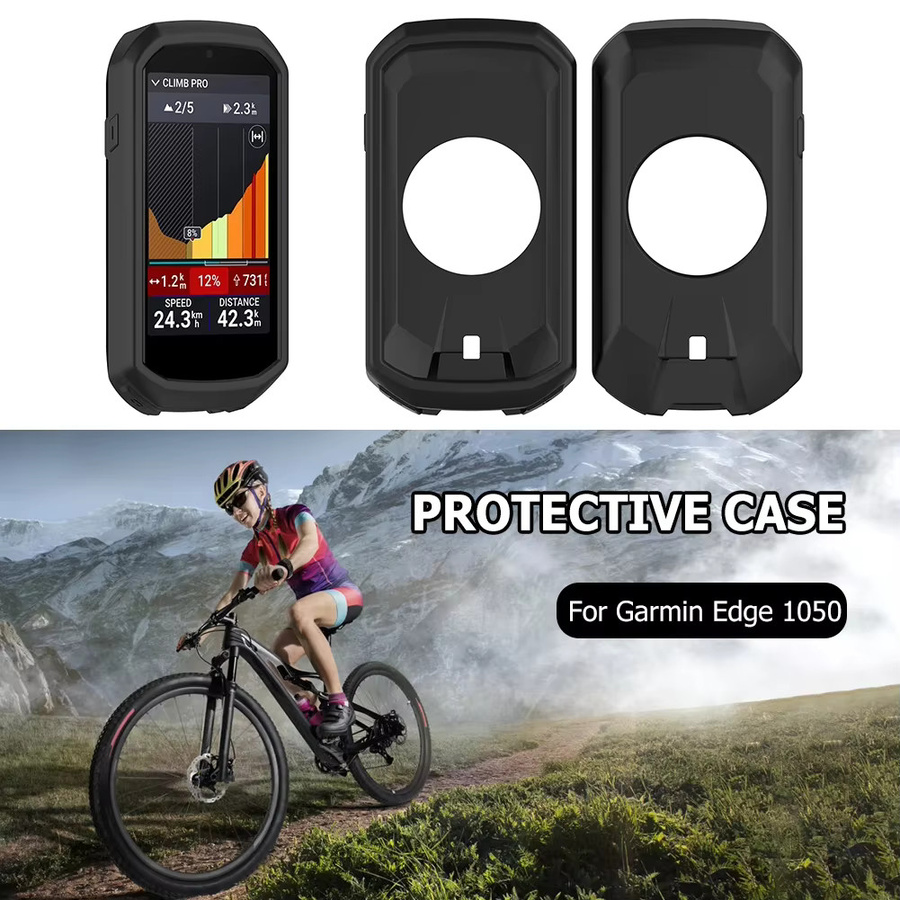 VODOOL Silikonhülle für Garmin Edge 1050 in Schwarz als kratzfester Rundum-Schutz für dein GPS-Gerät - Bild 3