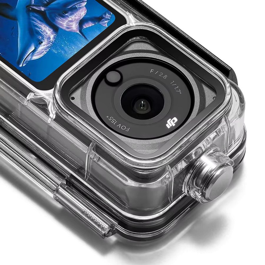 DJI Wasserdichtes Gehäuse für DJI Action 2 und DJI Osmo Action 2, transparente Unterwasser-Schutzhülle und Tauchabdeckung - Bild 5
