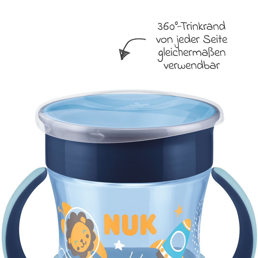 NUK Trinklernbecher Mini Magic Cup Blau mit Glow in the Dark Effekt, 160 ml - Bild 3