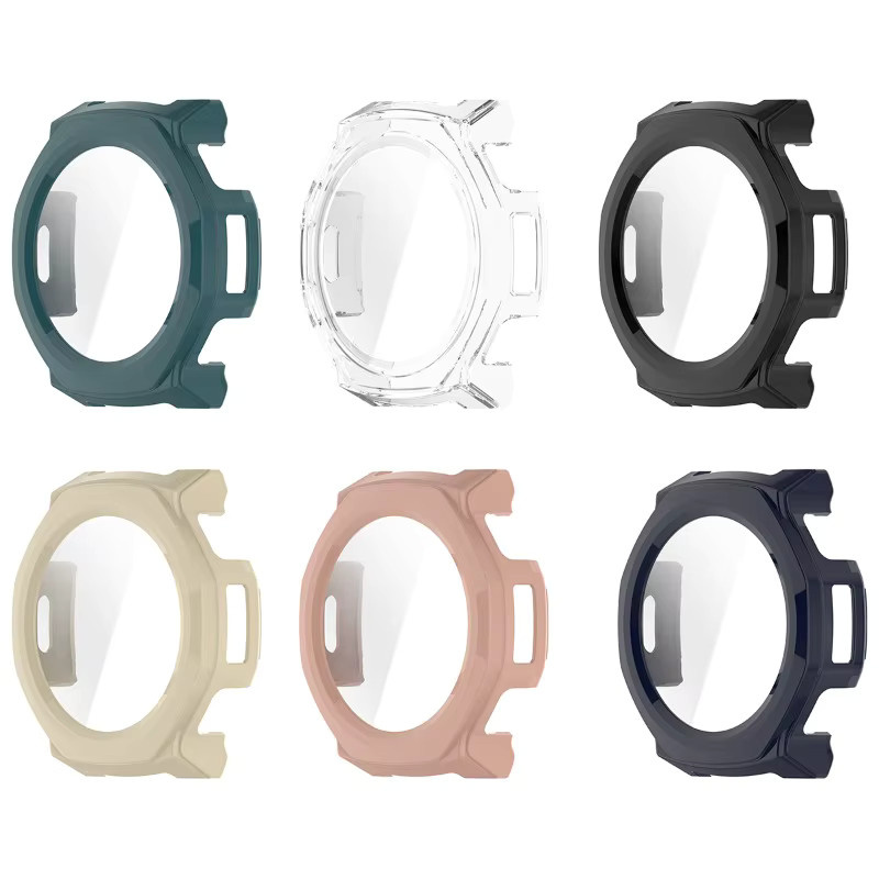 OAKCHARM Displayschutzfolie und Glasgehäuse für Amazfit T-REX 3 Pro, 44 mm, Schwarz - Bild 5