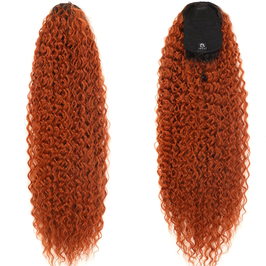 YAKIBEAUTY Haarverlängerung Pferdeschwanz, synthetisch, lockig, Bio-Wasserwellen - Bild 2