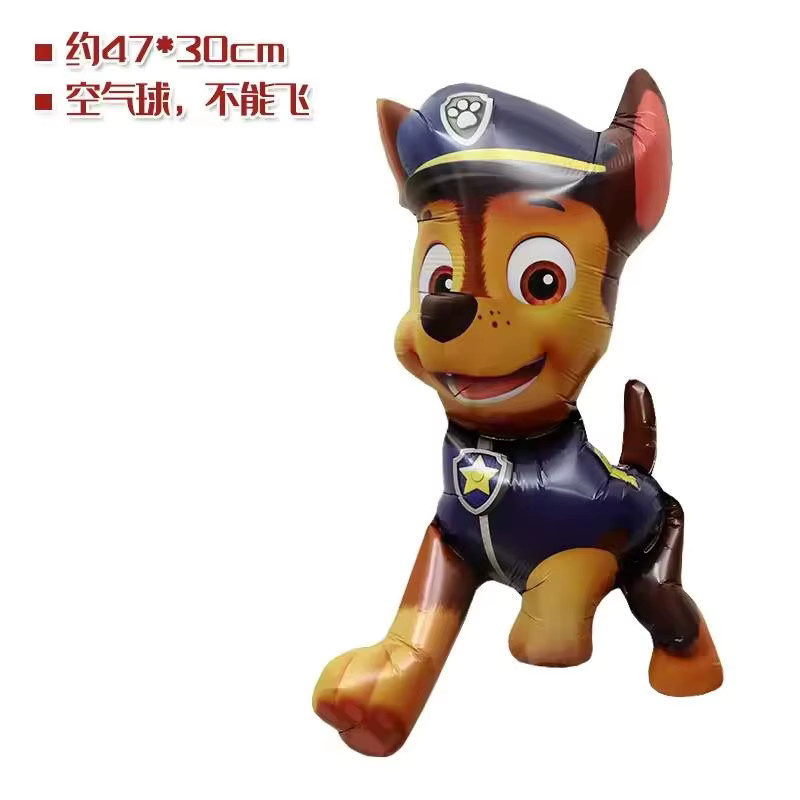 Paw Patrol Rettungshunde Chase, Aluminium Folie Ballon, 4-teiliges Set - Bild 2