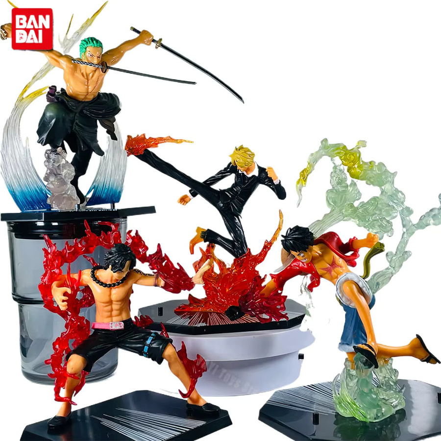 Bandai One Piece Luffy Zoro Sanji Ace Sammelfiguren, Set / Bundle - Bild 3