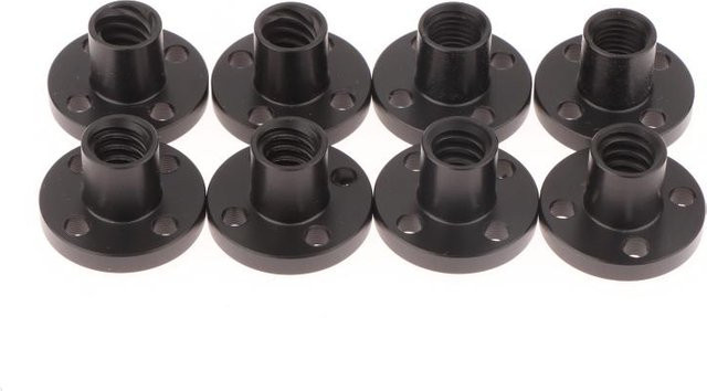 JTZTF 2er-Set T8 Trapezgewindemutter aus POM in Schwarz für 3D-Drucker Z-Achse - Bild 1