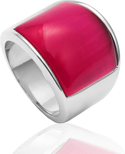 Edelsteinring Edelstahl, Schwarzer Achat, Unisex - Bild 1