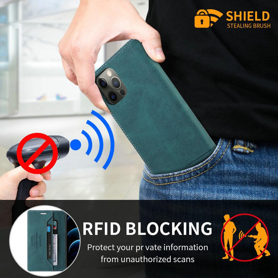 Leder Flip Cover Buchschale mit RFID-Schutz für Samsung Galaxy A23 A33 A53 5G, A52s A73 A13 A12 A03s in verschiedenen Farben - Bild 3