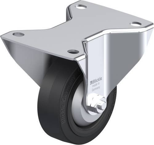 Blickle Bockrolle BK-POEV 100KA-3-FA in Schwarz/Grau mit 100mm Rad-Durchmesser und 200kg Tragfähigkeit - Bild 1