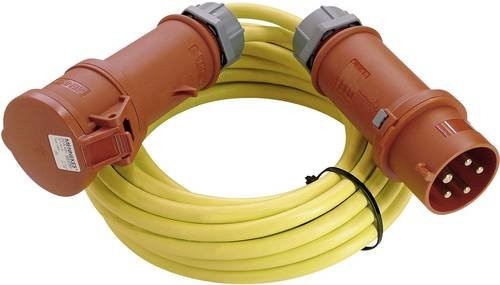 AS Schwabe Strom Verlängerungskabel 16A Gelb 25,00 m N07V3V3-F 5G 1,5mm² mit Phasenwender - Bild 1