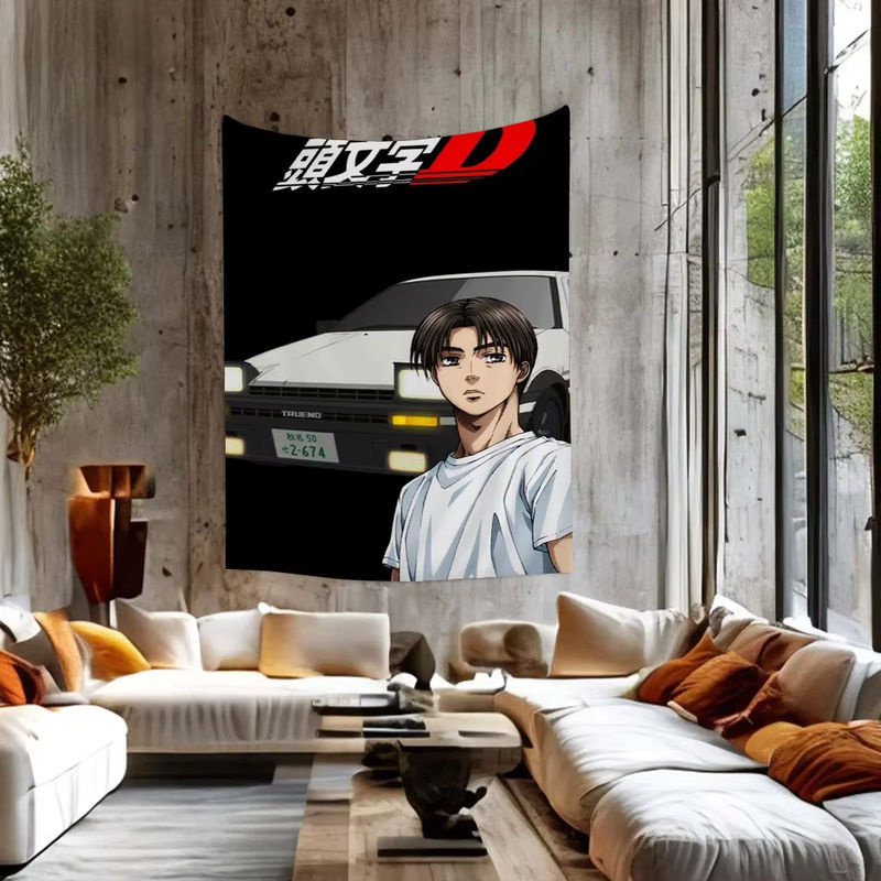 Anime Initial D Bohemian Wandteppich im Tarot-Stil als dekorativer Wandteppich für dein Zimmer in Multicolor - Bild 5