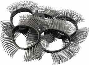 Hazet Bürstenband 9033-6-03/5, grob, gebogene Spitzen, Breite: 11 mm, Farbe: Silber - Bild 1