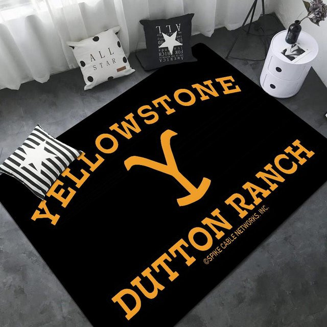 Karpetti Badezimmermatte Yellowstone Dutton Ranch, Schwarz, B/L: 40 x 120 cm - Bild 1