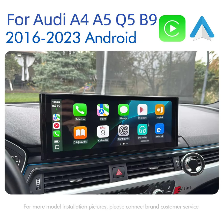FAZY Android 14 Carplay Multimedia-Autoradio mit 12,3 Zoll Touchscreen für Audi A4 A5 Q5 B9 (2016-2023), Schwarz, inklusive WIFI, 4G, GPS-Navigation - Bild 4