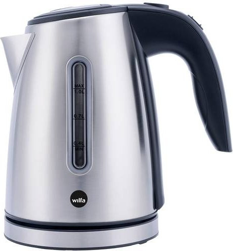 Wilfa WKW-5S Wasserkocher aus Edelstahl in Schwarz und Silber mit 1 l Fassungsvermögen und Auto-Shutoff - Bild 1