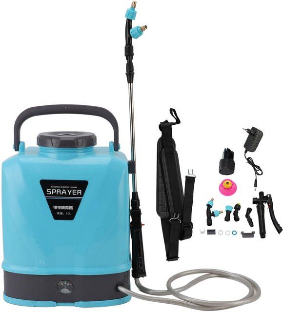 Aimo Batteriebetriebenes Rucksack-Sprühgerät mit 10L Fassungsvermögen, elektrisches Landwirtschafts-Sprühgerät mit 5 Düsen und einstellbarem Druck - Bild 1