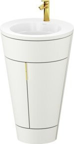 Duravit Waschtischunterschrank Starck 1 c-bonded Set in Weiß mit Innenbeleuchtung, B/T/H: 56 x 60,5 x 86,4 cm - Bild 1