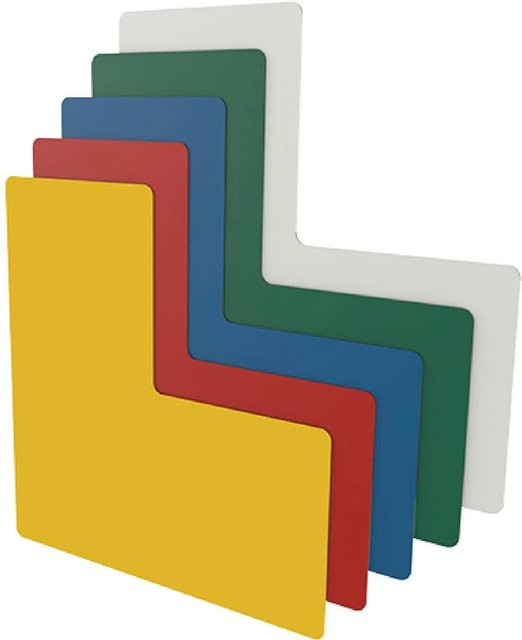 Fath Bodenmarkierung L-Form in Weiß, 10 Stück, Breite: 5 cm - Bild 1