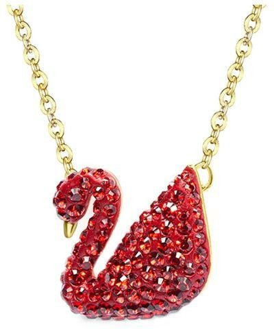 Swarovski Anhänger Schwan, Gold, Kristall, Damen - Bild 1