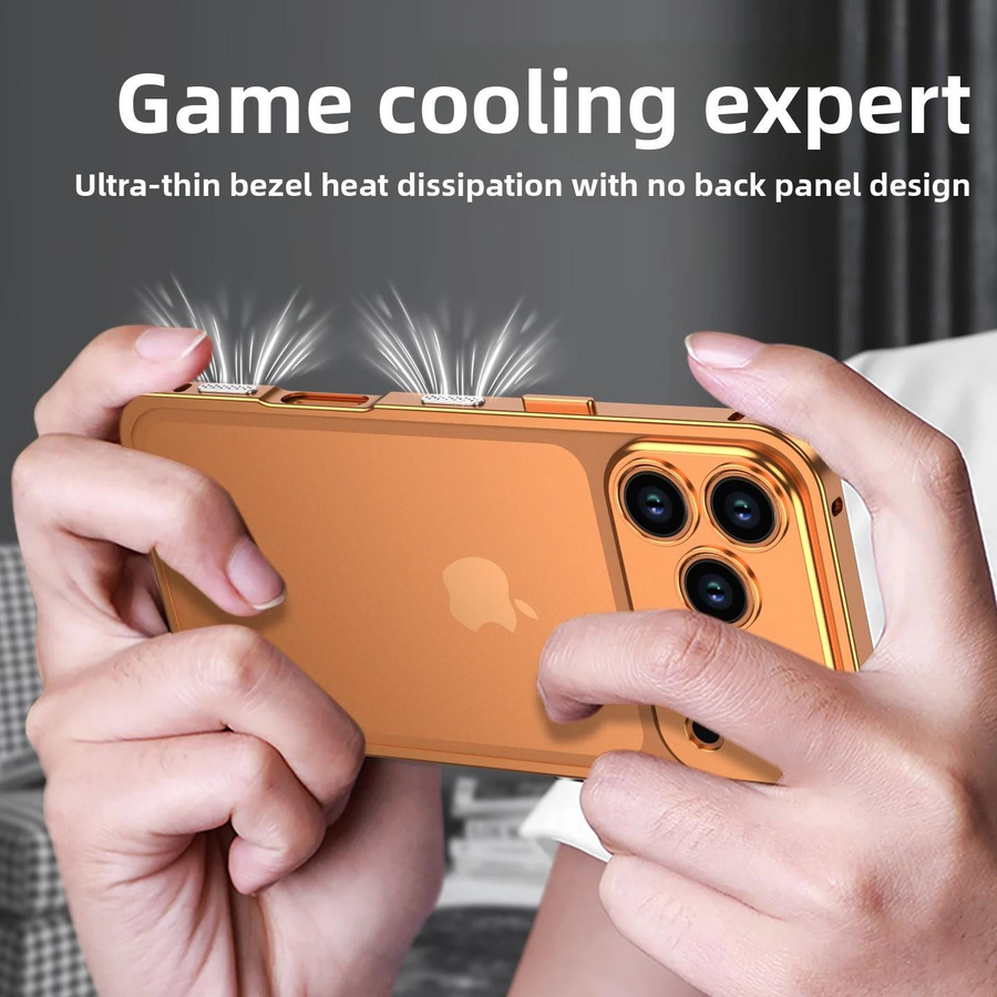 Stoßfeste Handyhülle aus Aluminiumlegierung für Apple iPhone 17 Pro Max und iPhone 17 Air mit Wärmeableitung in Original-Telefonfarbe - Bild 2