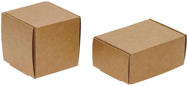 Rico Design Miniatur Geschenkschachteln aus Papier, 6 Stück, Natur/Braun - Bild 1