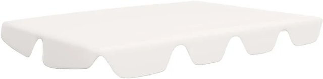 vidaXL Ersatzdach für Hollywoodschaukel aus Polyester in Weiß B: 188 cm, T: 145 cm, H: 168 cm, T: 110 cm - Bild 1